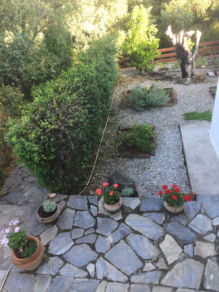 Lower patio