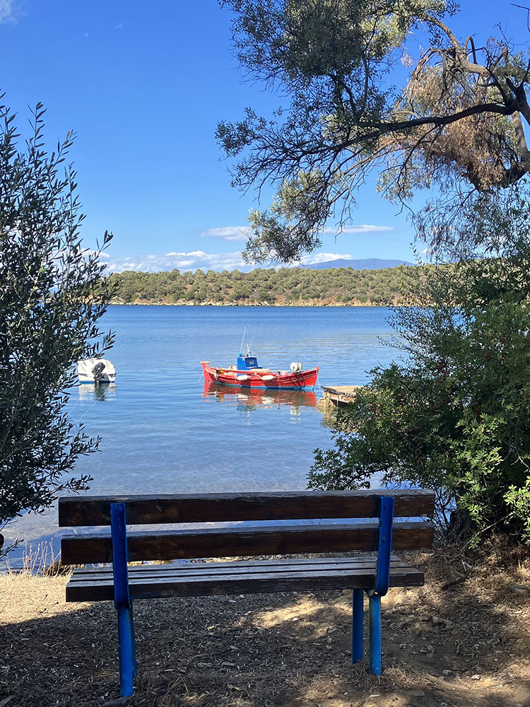 Agia Sofia, a few steps away through the olive grove